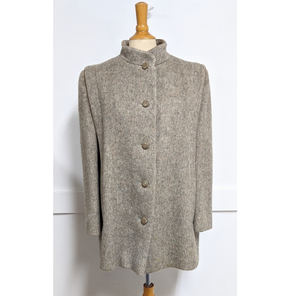 Vintage 1960s Wool Car Coat size Medium